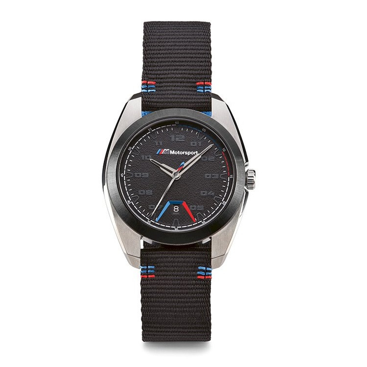 Оригінальний чоловічий наручний годинник BMW M Motorsport Watch, Men, Black / Silver, артикул 80262463266
