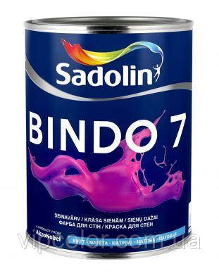 Sadolin BINDO 7 BW Білий 5 л матова фарба для внутрішніх робіт, фото 1