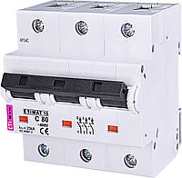 Автоматический выключатель ETIMAT 10  3p C 80А (20 kA) ETI