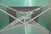 Зонт торговий 2,5х3,5м (3х4) c клапаном Міцний великий садовий прямокутний парасолька для торгівлі на вулиці, фото 2