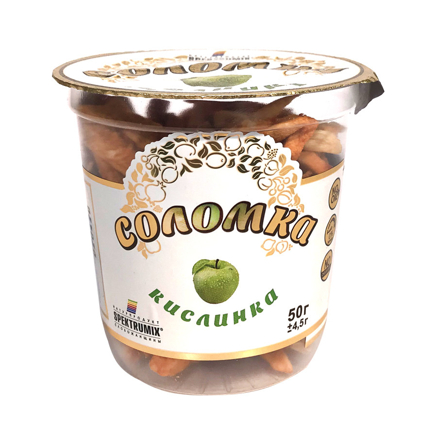 Соломка яблучна сушена КИСЛИНКА, 50 г
