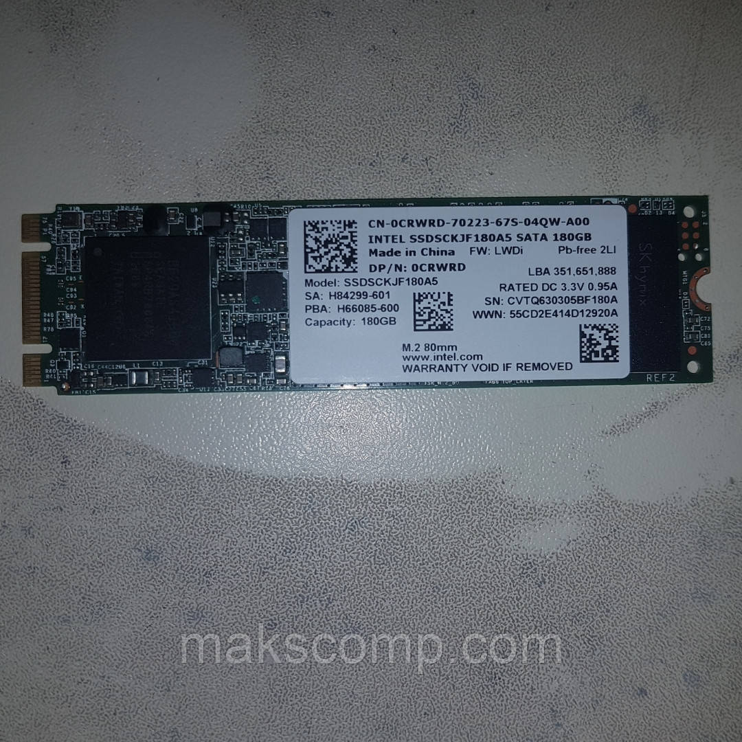 SSD Intel 180GB m.2 SATAIII MLC SSDSCKJF180A5