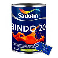 Sadolin BINDO 20 Белая BW 5 л водостойкая полуматовая краска для стен и потолков