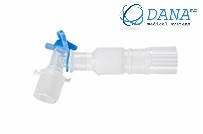 Подовжувач з'єднувальної трубки з вертлюжним кутовим роз'ємом і подвійним портом