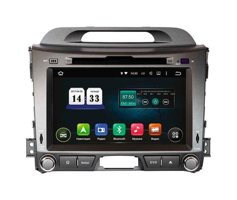 Магнітола штатна оригінал для Kia Sportage R 2010+ Incar TSA-1881 на Android 8