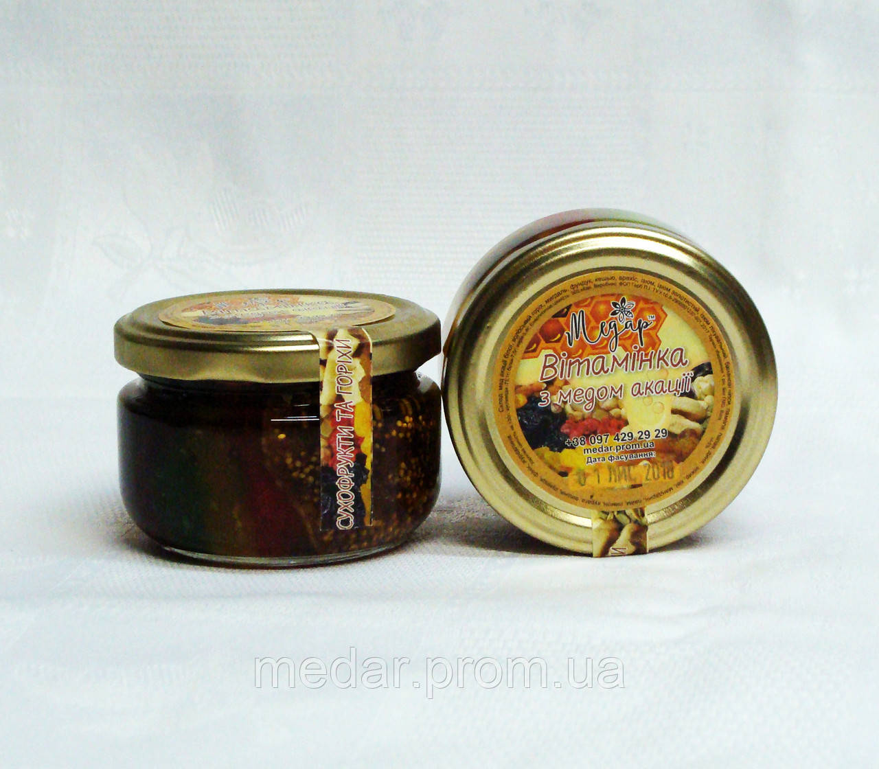 Сухофрукти та горіхи з медом акації, 0,1 л