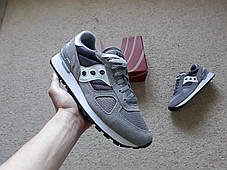 Чоловічі оригінальні кросівки Saucony Shadow Original Grey/Ebony сірі з білим, фото 4