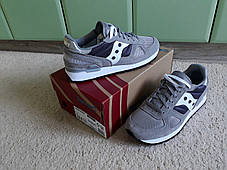 Чоловічі оригінальні кросівки Saucony Shadow Original Grey/Ebony сірі з білим, фото 3