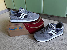 Чоловічі оригінальні кросівки Saucony Shadow Original Grey/Ebony сірі з білим, фото 5