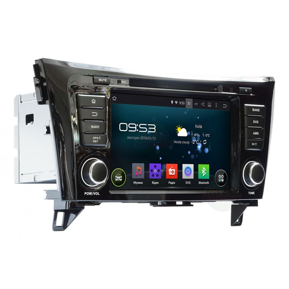 Автомагнітола штатна Incar AHR-6282 Nissan Qashqai 2014 8" Android 5.1 без підтримки Rockford