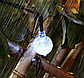 Вулична гірлянда на сонячній батареї Кришталеві кульки 30 led 6м. білий 8 режимів., фото 5