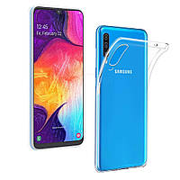 Ультратонкий 0,3 мм чехол на Samsung Galaxy A50 прозрачный