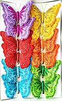 Декоративные бабочки на прищепке (12 см) 287336