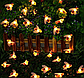Вулична гірлянда на сонячній батареї Бджілка два режими, 6,5 м, 50 led ламп., фото 2