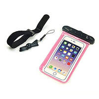 Підводний чохол для смартфона Homar з кріпленням на руку рожевий