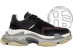Чоловічі кросівки Balenciaga Triple S v2 Black Burgundy 182342M237001