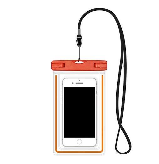 Водонепроникний чохол Terrex для підводного знімання на смартфон до 6.5" флуоресцентний, фото 1