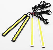 LED COB DRL 17 см Зелені (сплошні лінійки), фото 4
