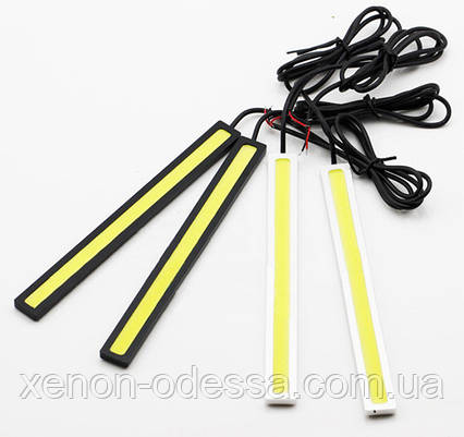 LED COB DRL 14 см Зелені (сплошні лінійки), фото 1
