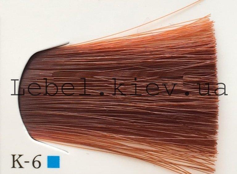 Lebel Materia 3D Фарба для волосся, 80 г колір k-6 (темний блондин мідний)