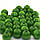 Дерев'яні намистини 13мм (100шт в упаковці) світло-зеленого кольору, фото 2