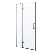 Двері в нішу 100*195см розпашні на петлях, прозоре скло 6мм Арт. 599-701(h)