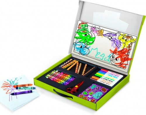 Набір для творчості "Маленький художник" футляр, олівці, крейда, фломастери, наклейки, Mini Kids, Crayola