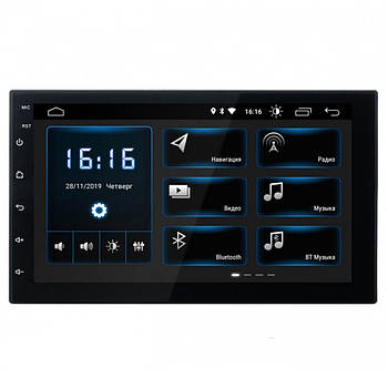 Універсальна магнітола на Android 8.1 NCAR XTA-7707 Android 8.1, Екран 7" 2 дин магнітолу