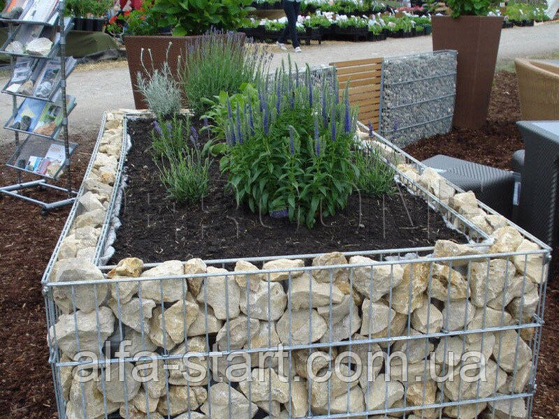 Сітка-рішечка металева Габіон для каменів ландшафтний дизайн, фото 1