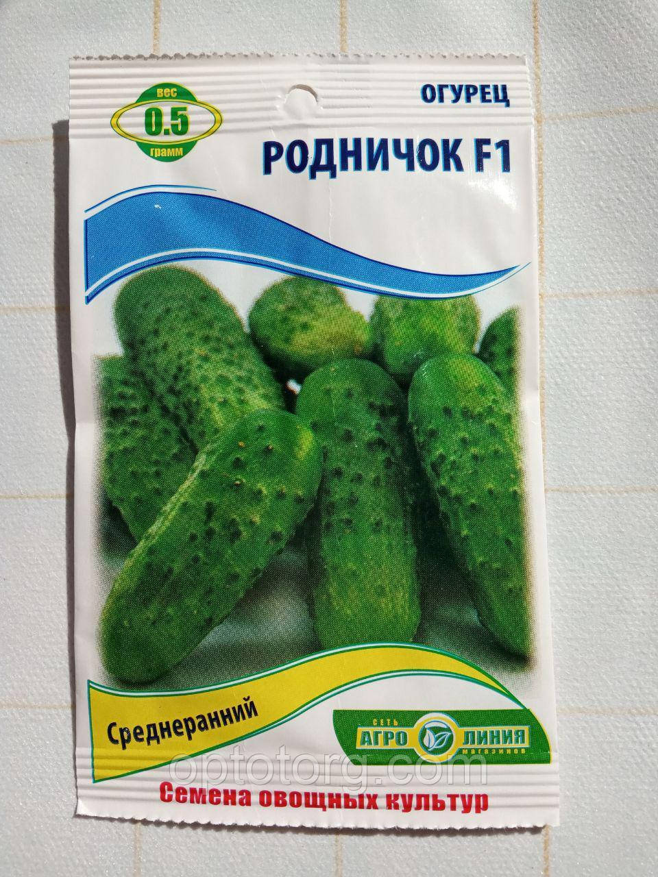 Насіння огірків Родник F1 0.5 гр, фото 1