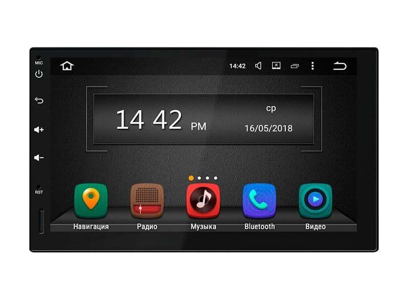 Універсальна 2DIN магнітола з GPS Incar AHR-9280 Екран 7", Android 6 антивідблискове покриття