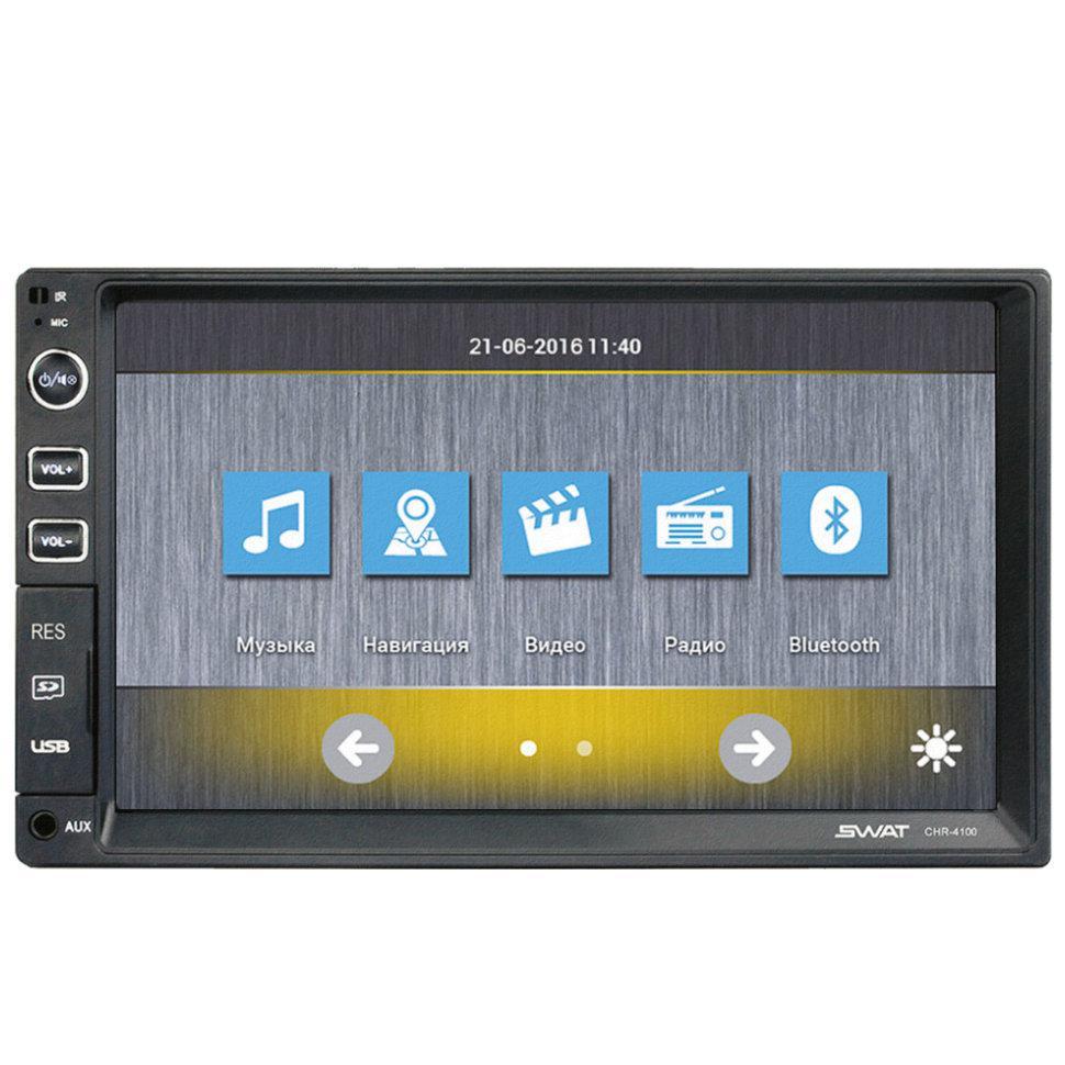 Автомобільна магнітола 2 дин UniversalSWAT CHR-4100 Універсальна магнітола екран 7"