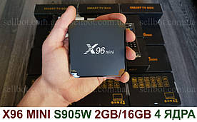 TV-Приставка X96 Mini 2/16GB S905W (Android Smart TV BOX, Андроид Смарт ТВ Приставка, Андроїд тв бокс)