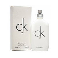 Брендовая туалетная вода унисекс Calvin Klein CK All 100ml тестер оригинал, цветочный цитрусовый аромат