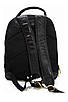 Рюкзак натуральної шкіри міської зручний молодіжний Катана чорного кольору, фото 2