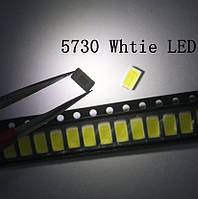 100 шт. Светодиод SMD 5730 0.5W Холодный Белый 50-55 LM Диод LED