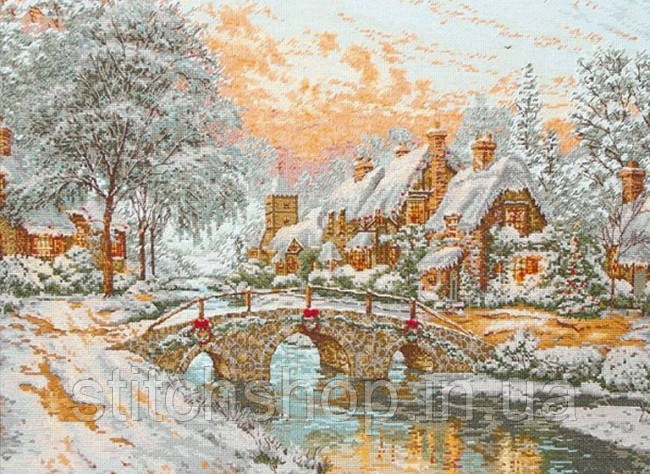 01062 "Різдво (Cobblestone Christmas)". Anchor Maia Collection. Набір для вишивання ниткою