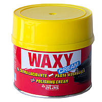 Поліроль для кузова автовіск ATAS WAXY cream силіконовий з губкою (250 г.)