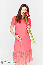Дуже гарна сукня-футболка для вагітних і годування DREAM DR-29.061, рожева
