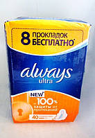 Прокладки Always Ultra 4 капли 36 шт