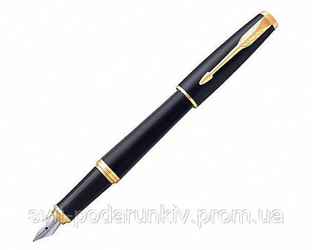 Ручка перова Parker Urban Muted Black GT FP F 30 011, фото 1