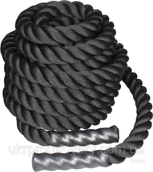 Канат для кроссфита LiveUp Battle Rope 8 м ВАЖКИЙ ВАГА 9 КГ!!
