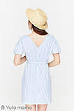Літня сукня для вагітних і годування KAMILLA DR-29.041, біло-блакитна смужка, фото 5
