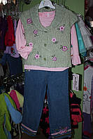Джинси, жилетка, кофточка, 3 роки