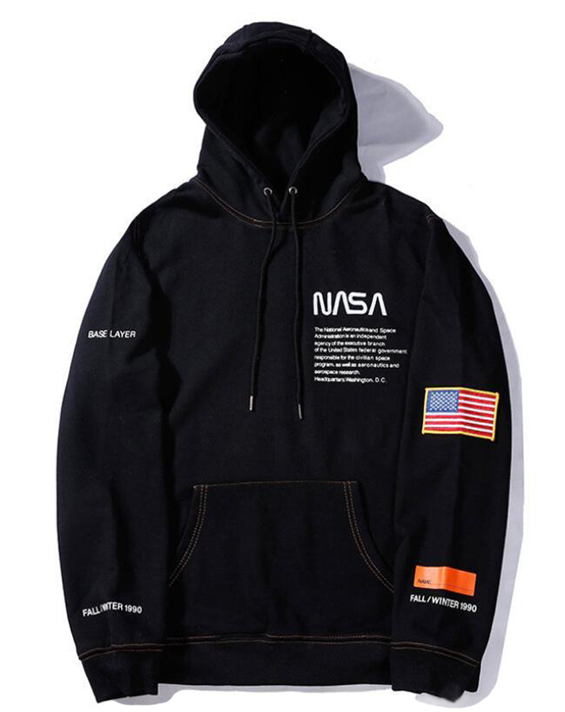 ЧЁРНЫЙ ХУДИ NASA X HERON PRESTON ТОЛСТОВКА КОФТА С КАПЮШОНОМ НАСА ...