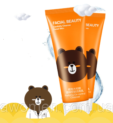 Очисна пінка Hankey Facial Beauty Skin омолоджуюча oil-Control 130 мл (Міша)