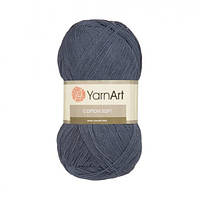 Турецкая летняя пряжа для вязания YarnArt Cotton Soft (котон софт) тонкий полухлопок - 45 темно-серый
