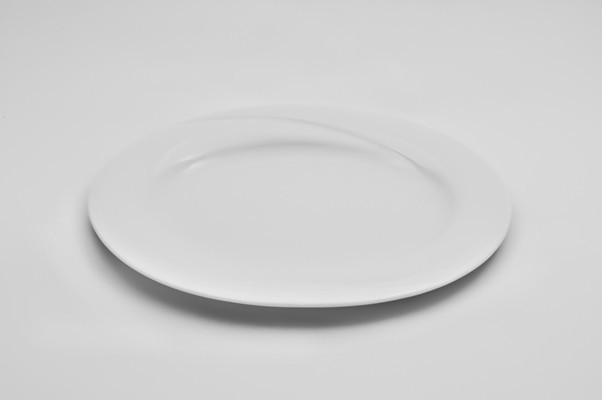 Тарілка порцелянова кругла з бортом, фото 1