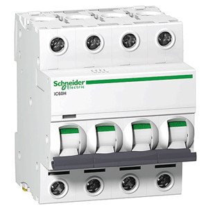 Автоматичний вимикач iC60N 4P 32A B Schneider Electric (A9F78432)
