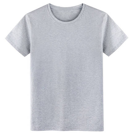 Чоловіча футболка 100% Бавовна Марка "COSTOM" Арт.1821 (сіра), фото 2